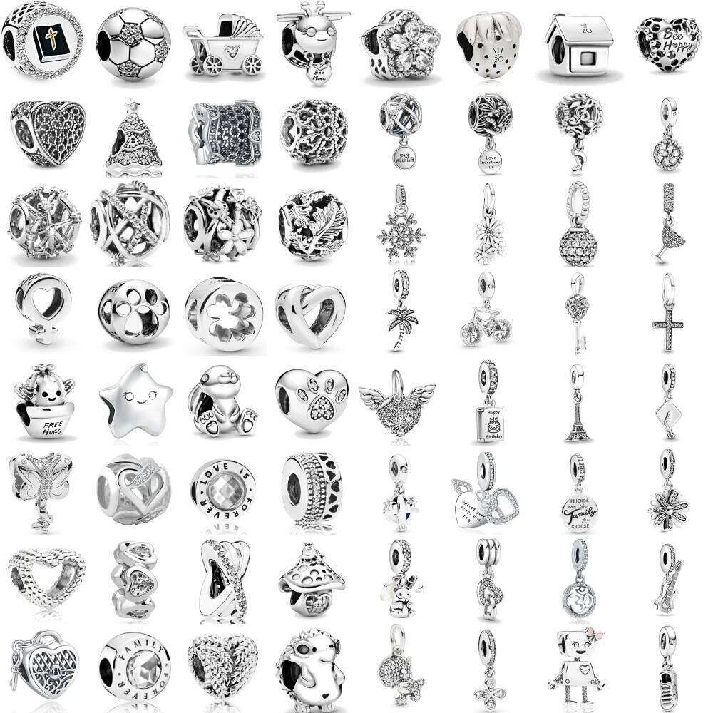 2026 925 Silver Butterfly, Coconut Tree, Robot, Bee, Guitar Pendant,Fit Original Bracelets, DIY Accessories, Exquisite Jewelry