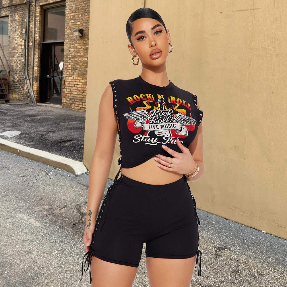 Summer Buddha Graphic T Shirts Fashion Top Printed Women Y2K Cropped Tank Tops Tees Sexy 2025 Sweatshirts Streetswear Clothes 250728