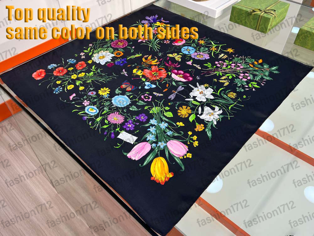 Top quality style Silk Head Scarf for Women Winter Luxurious Scarf High End Classic Letter Pattern Designer Shawl Scarves Gift Easy to Match Soft Touch Above With box