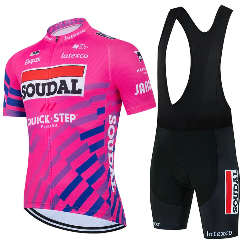 SOUDAL Quick Step Cycling Jersey Sets MTB Bike Clothing Short Sleeves Bicycle Clothes Ropa Ciclismo Hombre Maillot 260525
