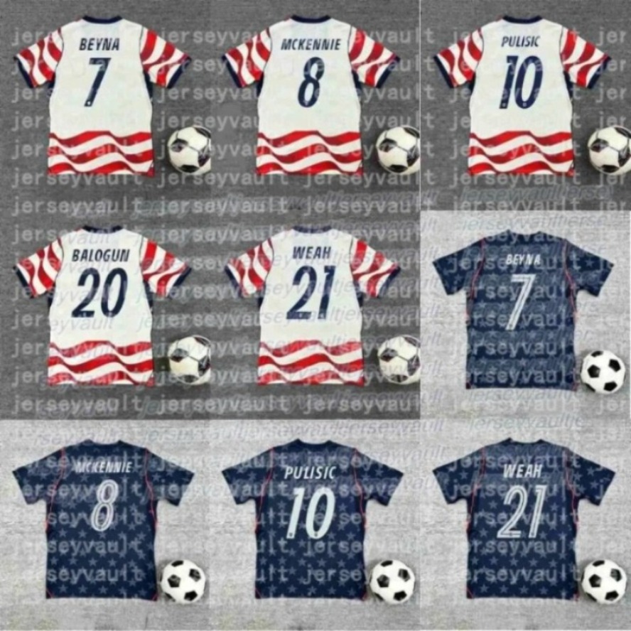 2026 USA HOME World Cup football jersey BEYNA MCKENNIE PULISIC BALOGUN Fans and players Football Mens Kids