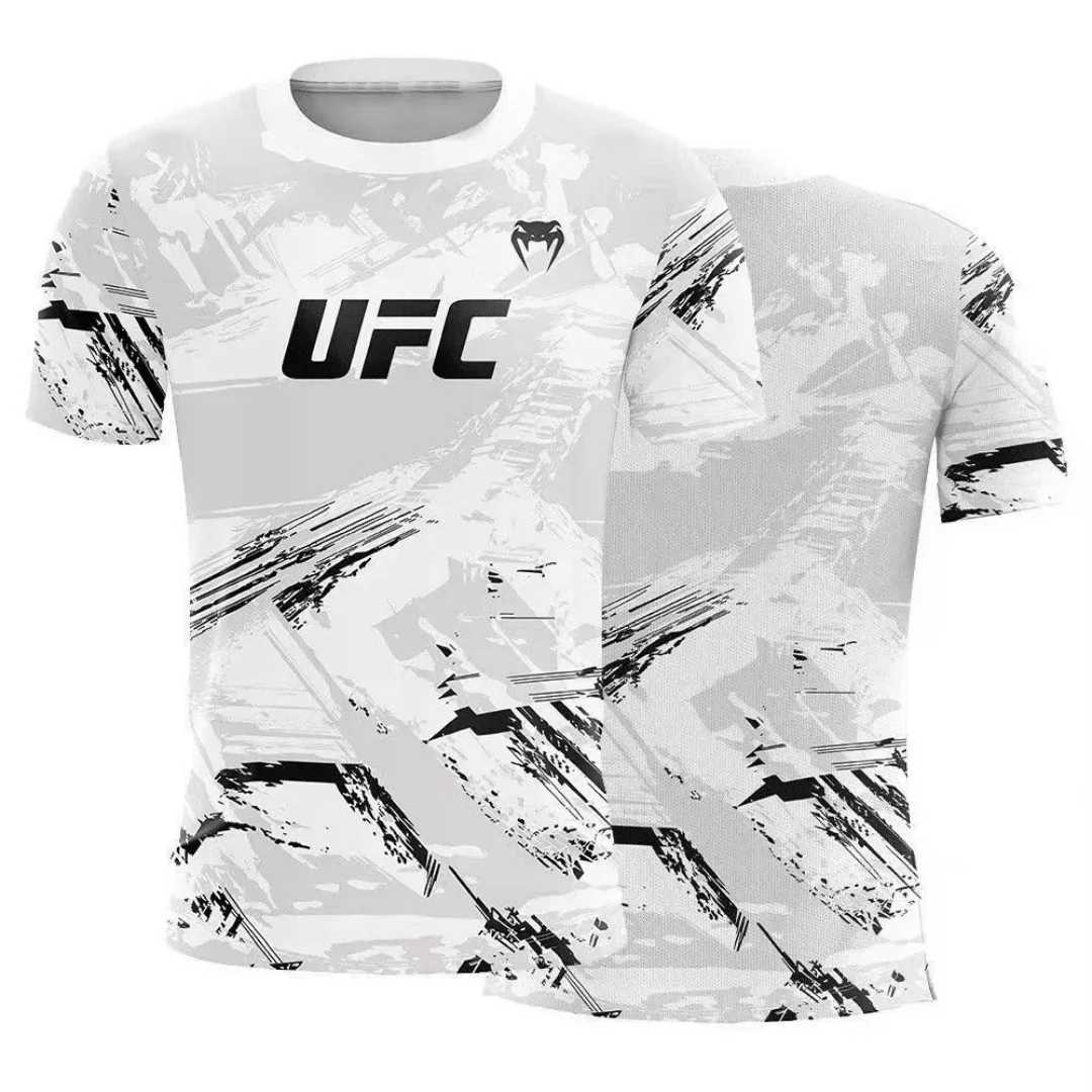 Hot Summer Selling UFC Boxing Fighting Competition Mens T-shirt Fashion Quick Drying Casual Breathable O-neck Short Sleeve Tops C260525