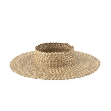 Fashion Straw Hat Sun Cap Summer Beach Crownless Straw Sun Hat for Women Straw Hats Hawaii Visors 260318
