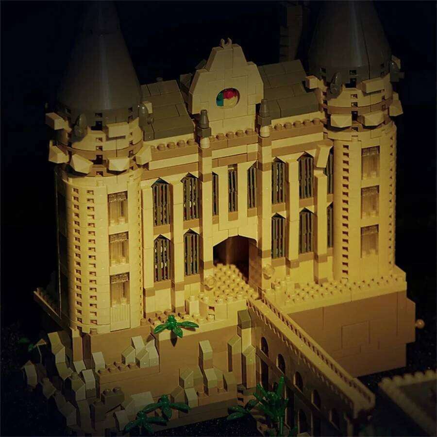 2025 MOC Magic Hogwarts Castle Micro Building Blocks Creative Architecture Scenery Model Kit Kids Christmas Birthday Gifts 26L0525 - view 5
