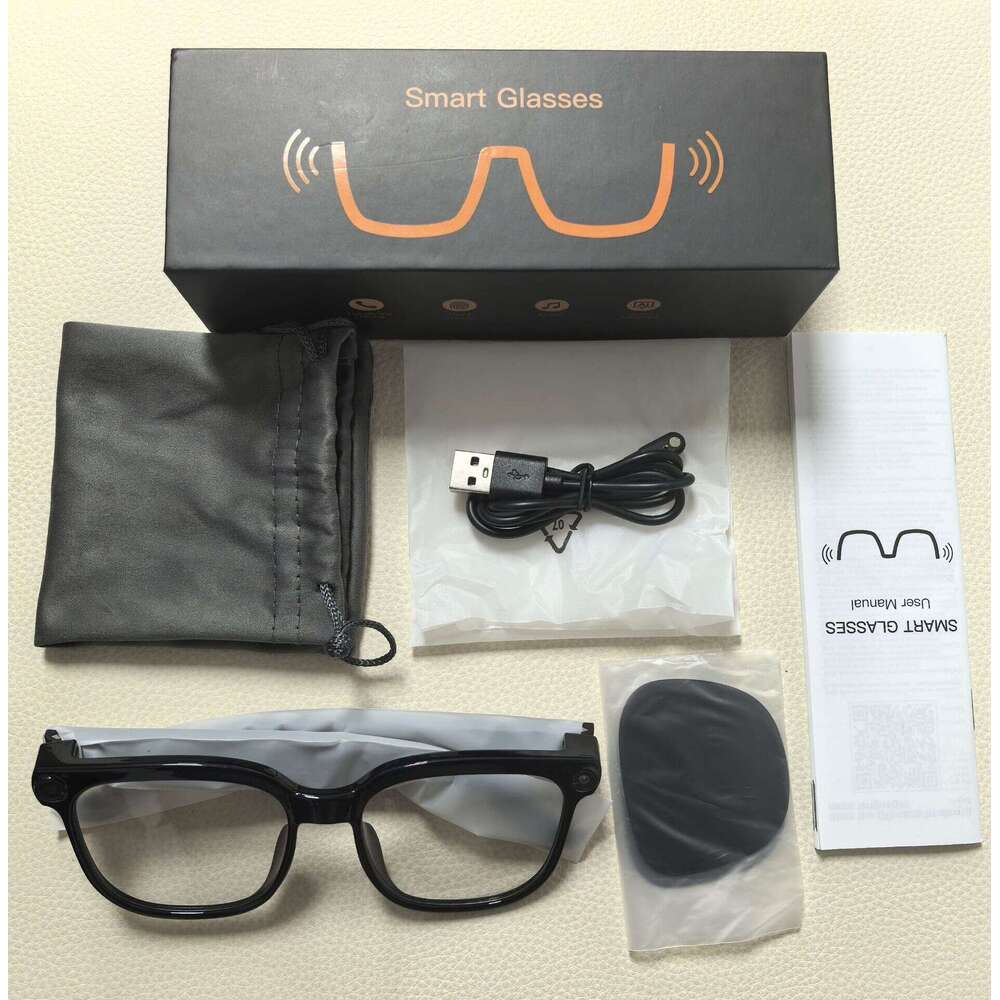 M S MP Camera Real Time Translation Bluetooth Call AI Smart Glasses CKS