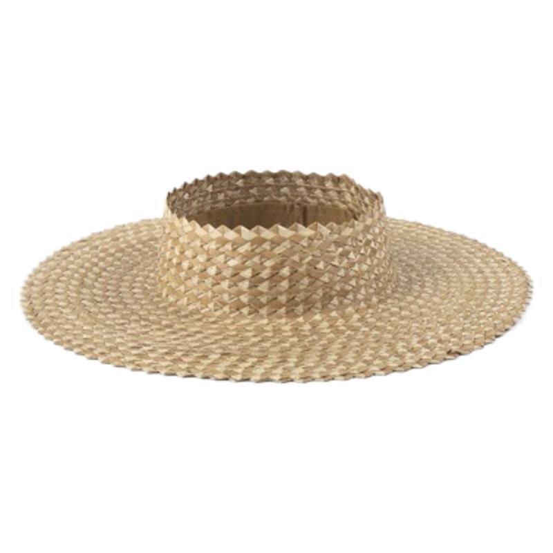 Fashion Straw Hat Sun Cap Summer Beach Crownless Straw Sun Hat for Women Straw Hats Hawaii Visors 260318