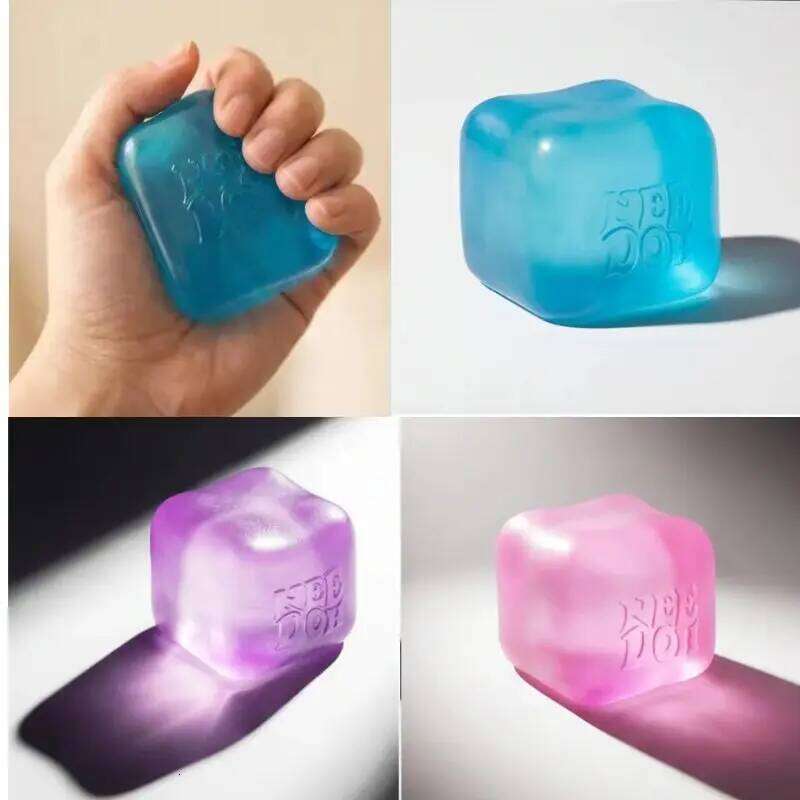 Trending Nee Doh Jellyfish Cube Squish Soft Jelly Squeeze Stress Relief Fidget Toy, Sensory NeeDoh for Kids & Adults 26Li0523 - view 6