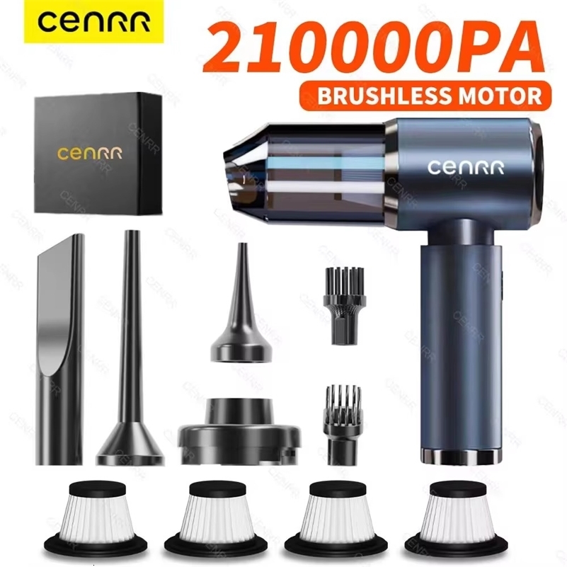 CENRR 210000PA Mini Car Vacuum Cleaner Wireless Powerful Vacuum Car Cleaner Handheld Portable Vacuum Cleaner Cleaning Machine a260514