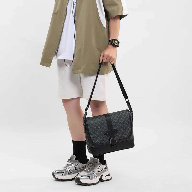 Business Leather Large Crossbody for Men Bags Designer Casual Man Messenger Male Sling Pack Work Shoulder Bag Luxury