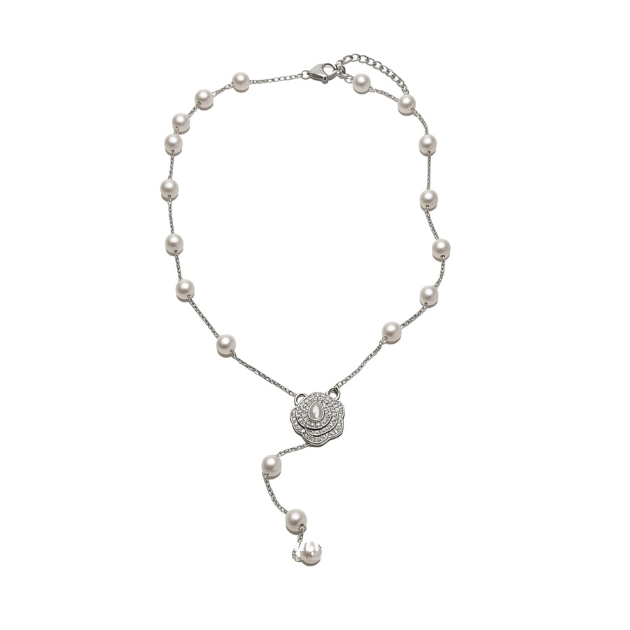 French Style Lazy Pearl Necklace for Women, Niche High-end Sense, Elegant Versatile Clavicle Chain, 2026 New Sweater Choker - view 9