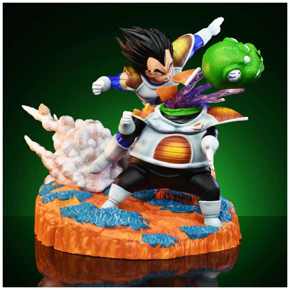 21cm/8.26in Anime Dragon Ball Z Vegeta vs Guldo DBZ Ginyu Force Action Figure Statue Collection Model Toy Gift 26L0526