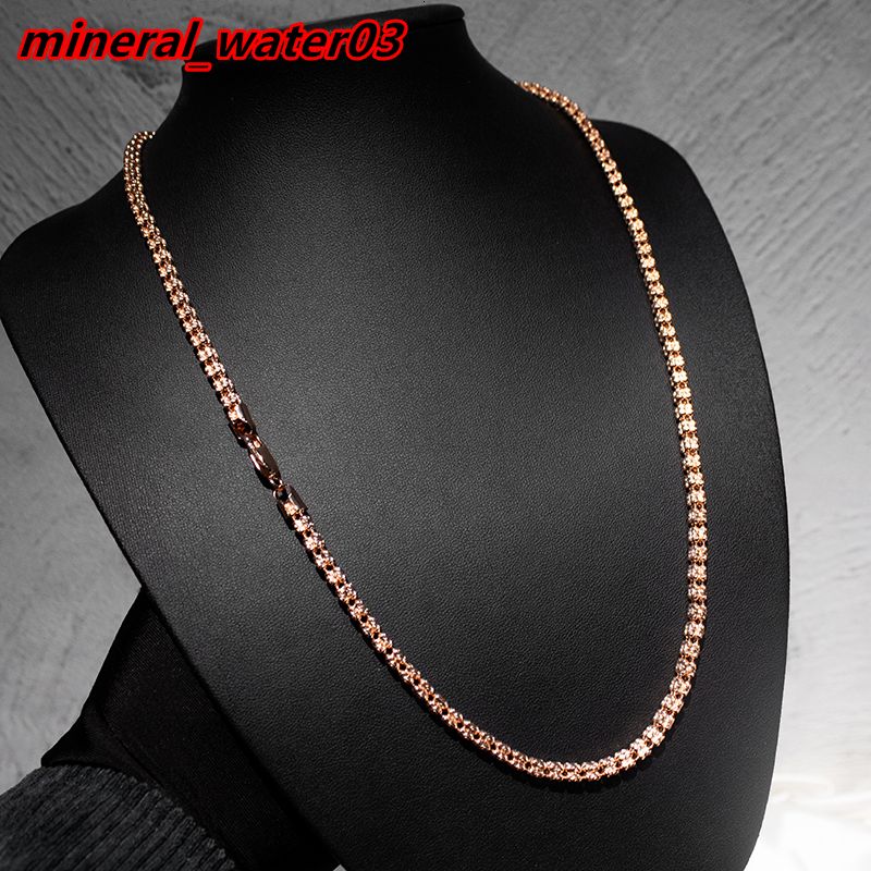 925 Sterling Silver Moon Ice Chain Hot Sale Hip Hop Diamond Cut Ice Link Chain Necklace for Mens Women