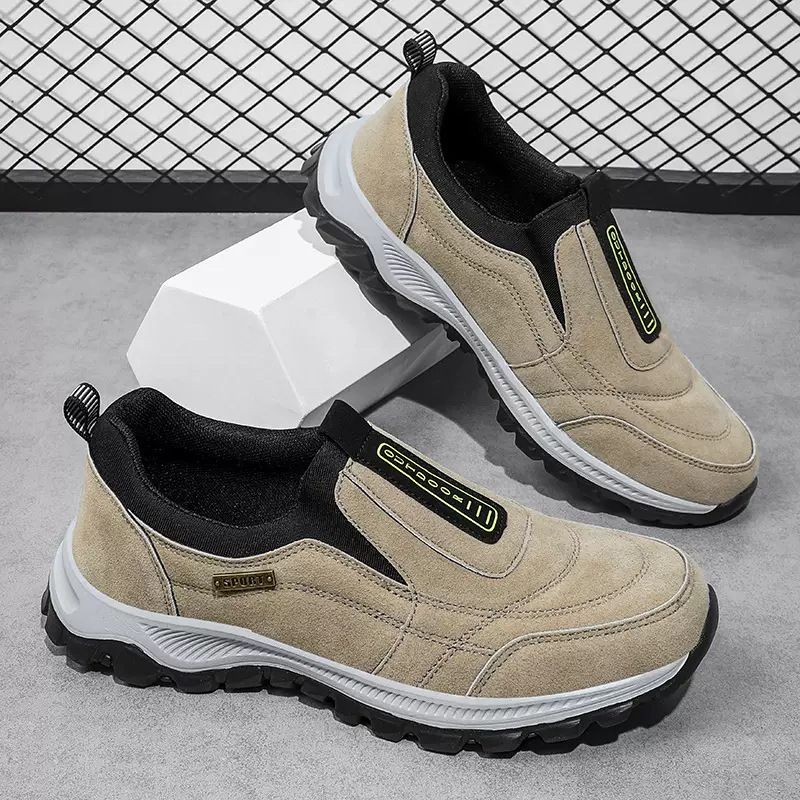 Men's Big Size Slip-On Shoes Unisex Couple Outdoor Hiking Running Casual Shoes