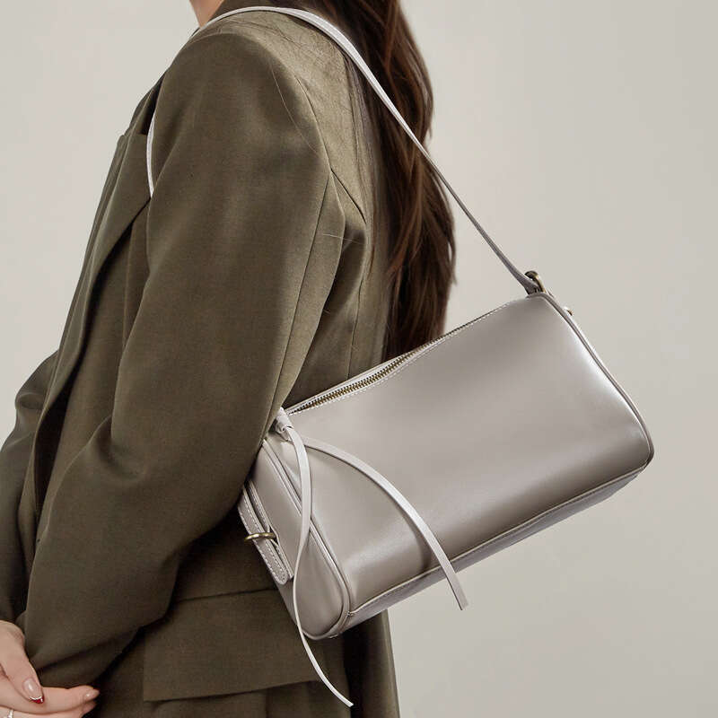 Vegetable Tanned Genuine Leather Pillow Tote Bag Large Capacity Shoulder Crossbody Bag for Women Spring Summer SENYY