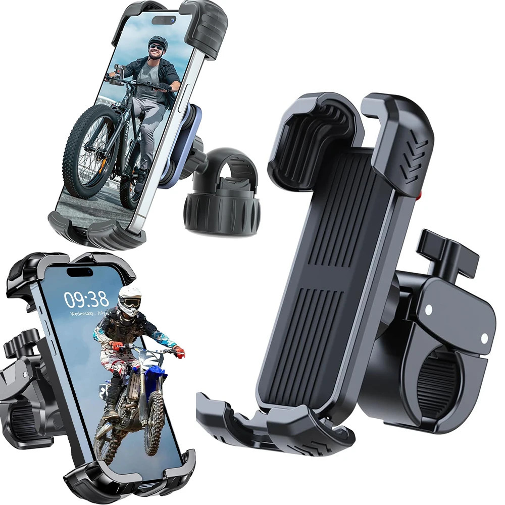 Universal Bike Phone Mount for Road Bike Mountain Bike Bicycle Stem Electric Motorcycle Scooter Rearview Mirror Anti Slip Fall 260525