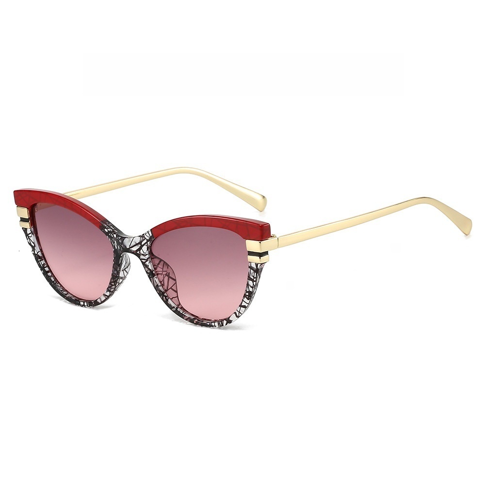 Retro Fashion Cat-Eye Women, Trendy Versatile That Enhance Facial Designer Sunglasses Features And Make The Face Appear Smaller, Sun Protection Sungla - view 5