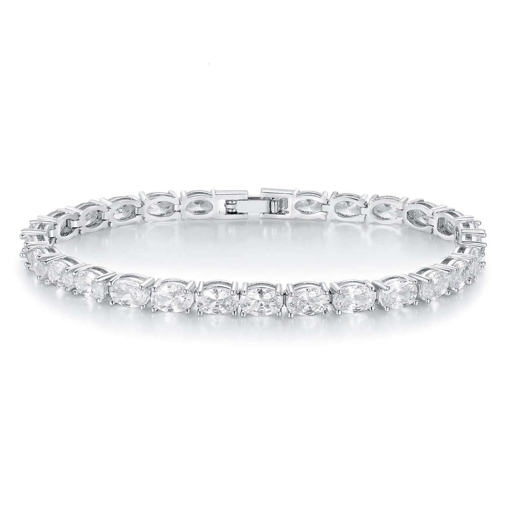 GRA Wholesale Hip Hop Style Luxury Custom Jewelry Natural Iced Tennis VVS Moissanite Bracelet 18k Pure Gold - view 6