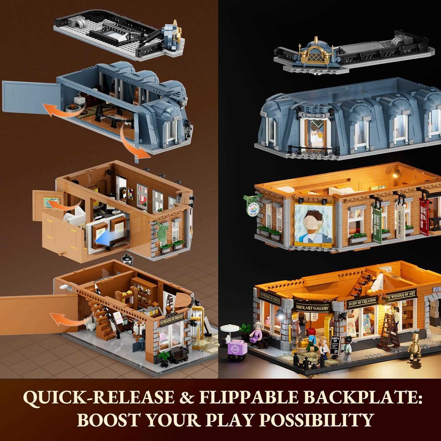Gallery Lumibrick Jeu DâÃClairage Art Brique Set De Construction Ville Modul…