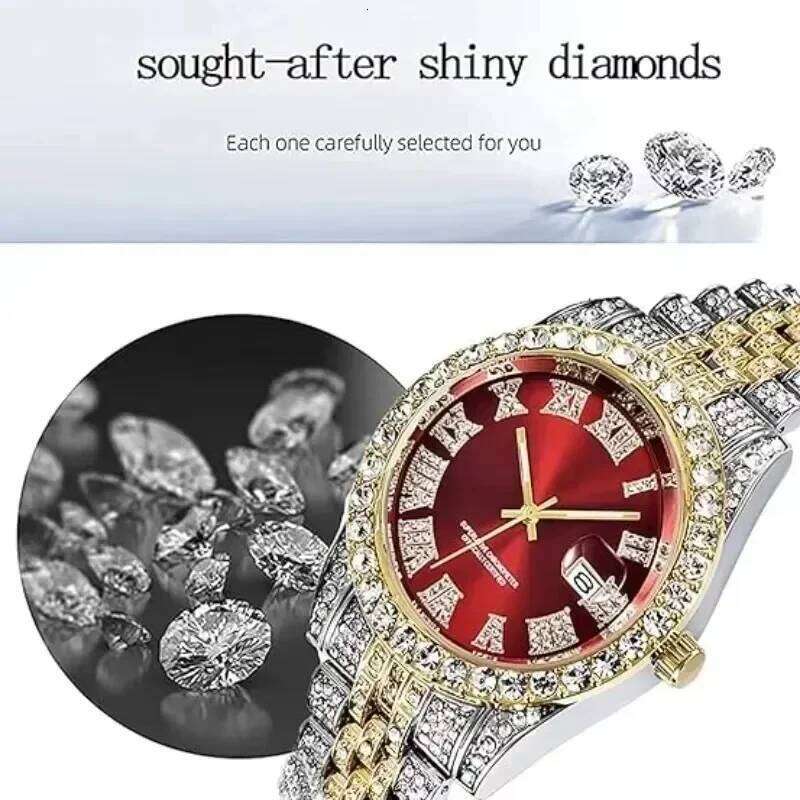 Full Iced Out for Men Multiple Colors Hip Hop Watch Fashion Cool Bling Diamond Luxury Mens Watches Clock 26L0526