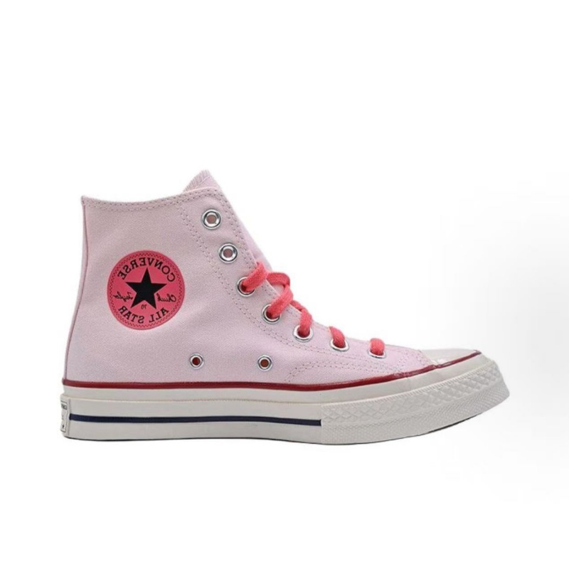 Converse Chuck 70 SNL High Top Canvas Shoes Pink Color Unisex Men Women Casual Sneakers Versatile Comfortable Lightweight Daily Street Fashion Wa