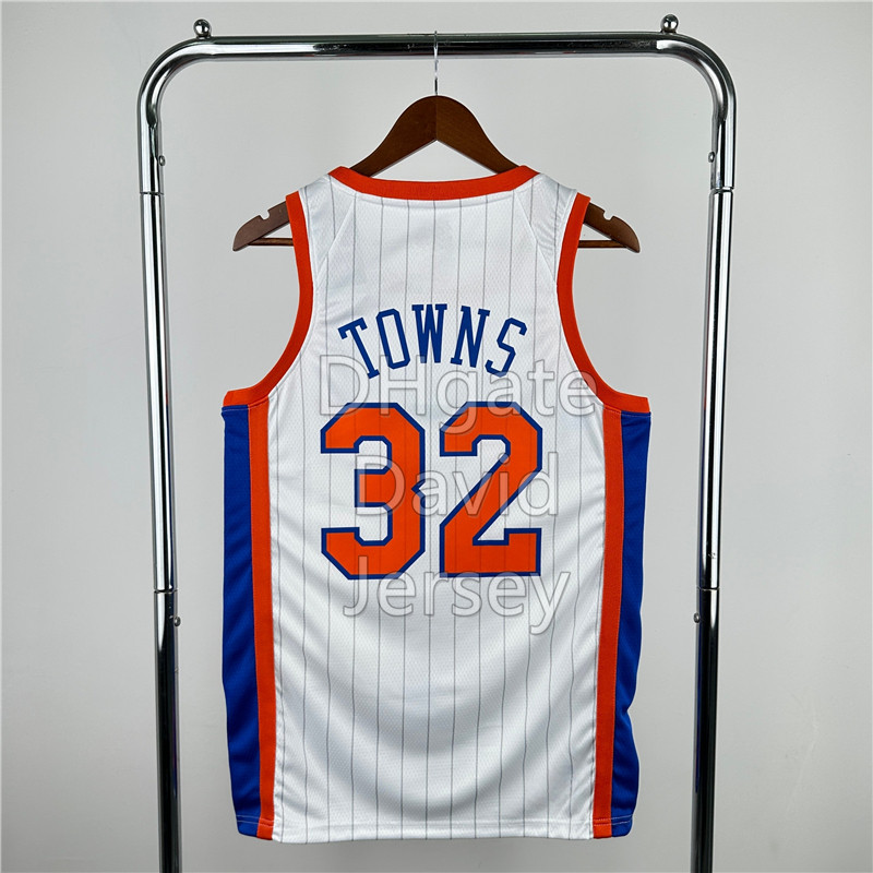 Knick Jalen Brunson Basketball jersey Karl Anthony TownsS Patrick Ewing Mikal Bridges Clarkson 2025 New City Jerseys Blue Red Adult Youth Finals Patch
