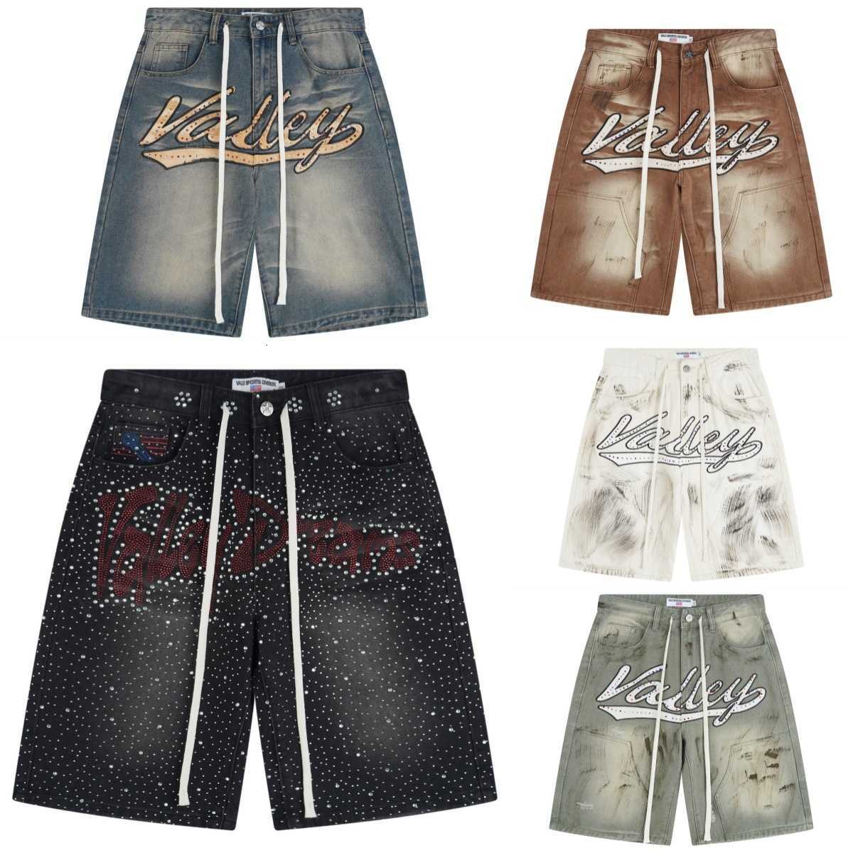 Y2k Black Denim Shorts Baggy Streetwear Embroidery Cartoon Graphics Short Jeans Men Harajuku Hip Hop Loose Fitness Casual Shorts X251205