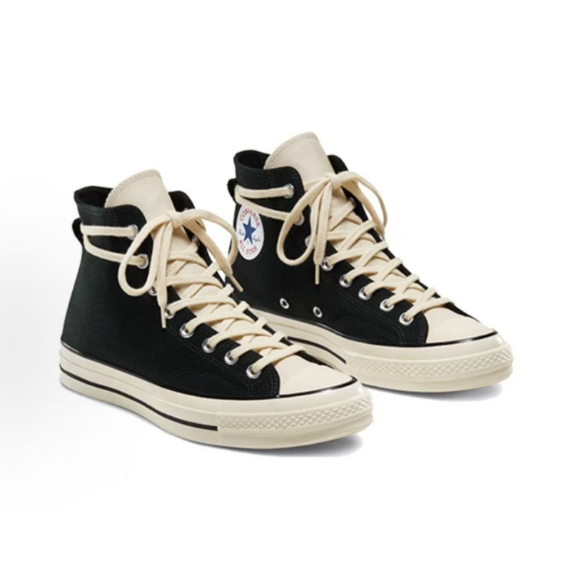 Fear of God Essentials x Converse Chuck 70 High Top Canvas Shoes Black Unisex Men Women Casual Sneakers Comfortable Durable Versatile Daily Street Fas - view 4
