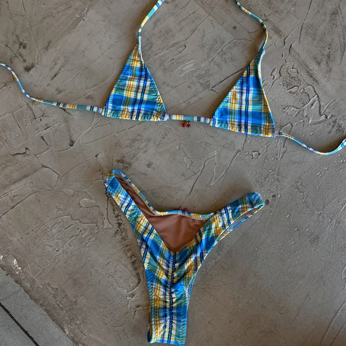 Micro Bikinis 2025 Sexy Women Swimsuit Swimwear Female Brazilian Bikini Set Biquini Bathing Suit Plaid Swimming Suits Beachwear y260615 - view 3