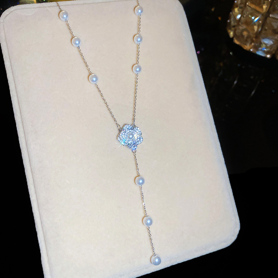 French Style Lazy Pearl Necklace for Women, Niche High-end Sense, Elegant Versatile Clavicle Chain, 2026 New Sweater Choker - view 6