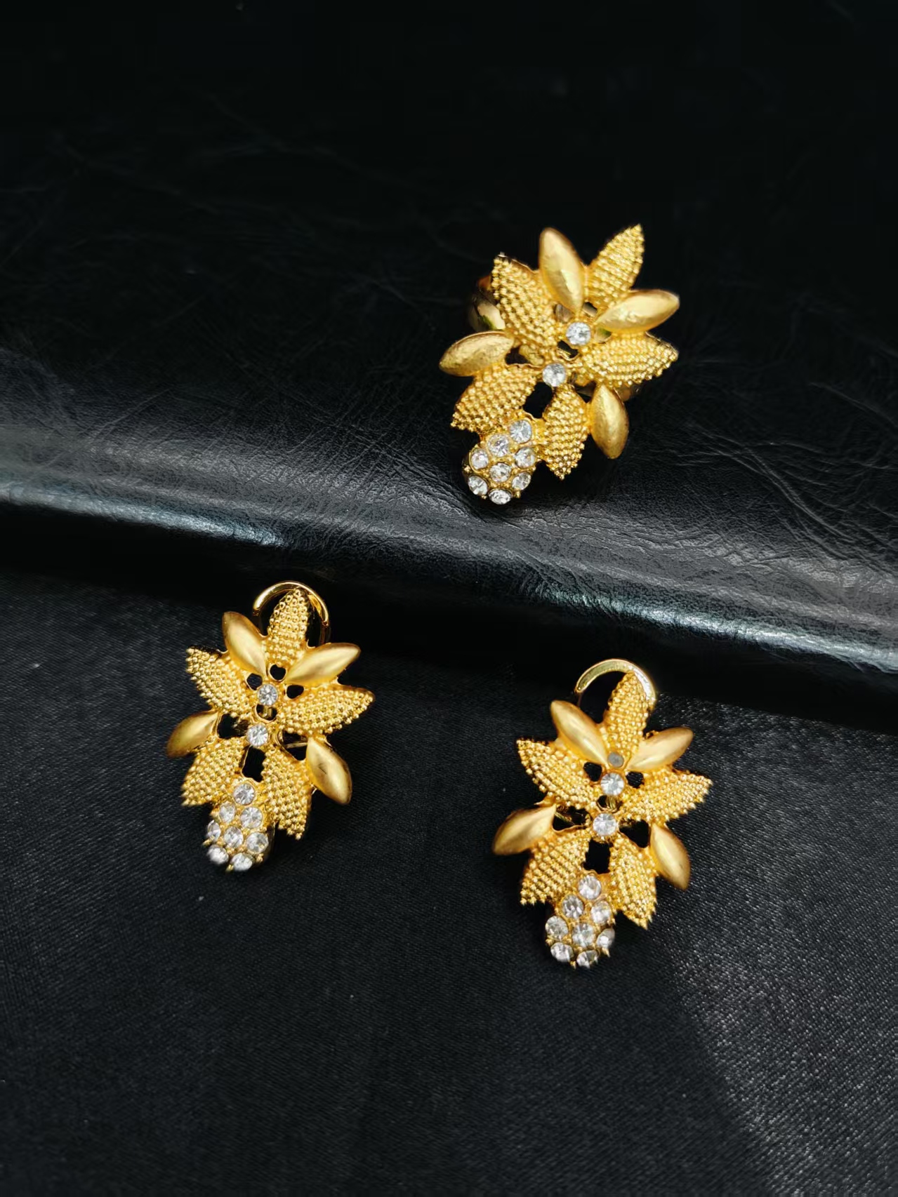 Luxury Dubai Necklace Sets For Women Wedding Water Drop Gold Plated African Jewelry Set Indian Jewellery Anniversary Gifts