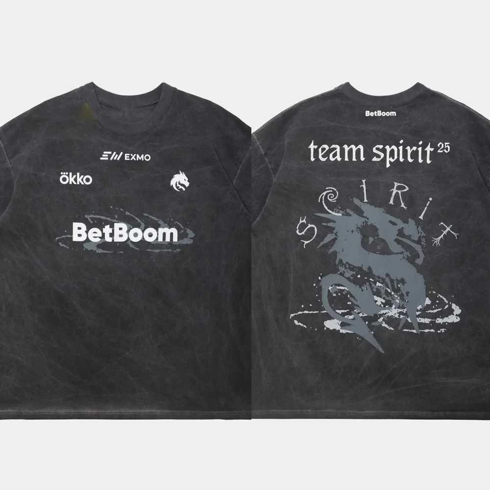 2026 Team Spirit Jersey CS2 Esports Competition Combat Uniform Summer Sports Mens T-Shirt Childrens Clothing Tee Y2k WomanT260526