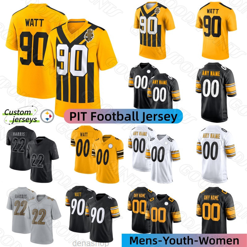 Pittsburghcity SteelersS Jersey SteelersJersey TJ Watt Aaron Rodgers Metcalf Jack Sawyer Drew Allar Joey Porter Max Iheanachor steeler Polamalu Footba