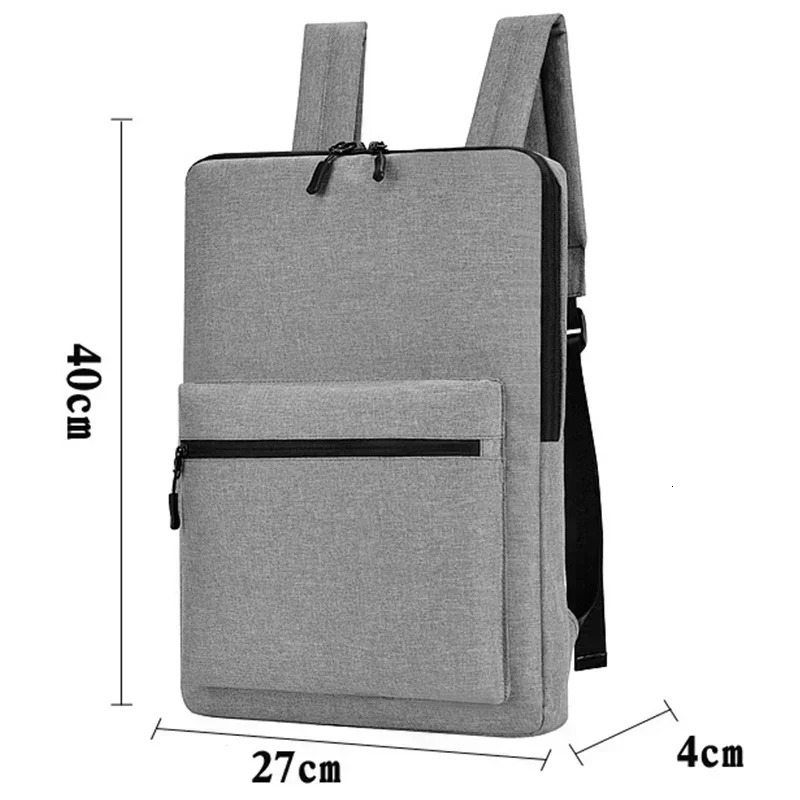 DIENQIUltrathin Mens Backpack School Bag Thin 15 Inch Laptop Man Women Waterproof Outdoor Business Work Small Backbag y260615 - view 6