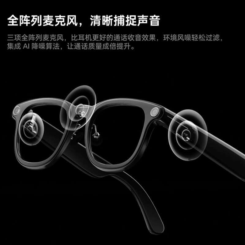 V03 AI Smart Glasses 800W Camera Bluetooth Photo Video Recorder Music Player Compatible with iOS CKS