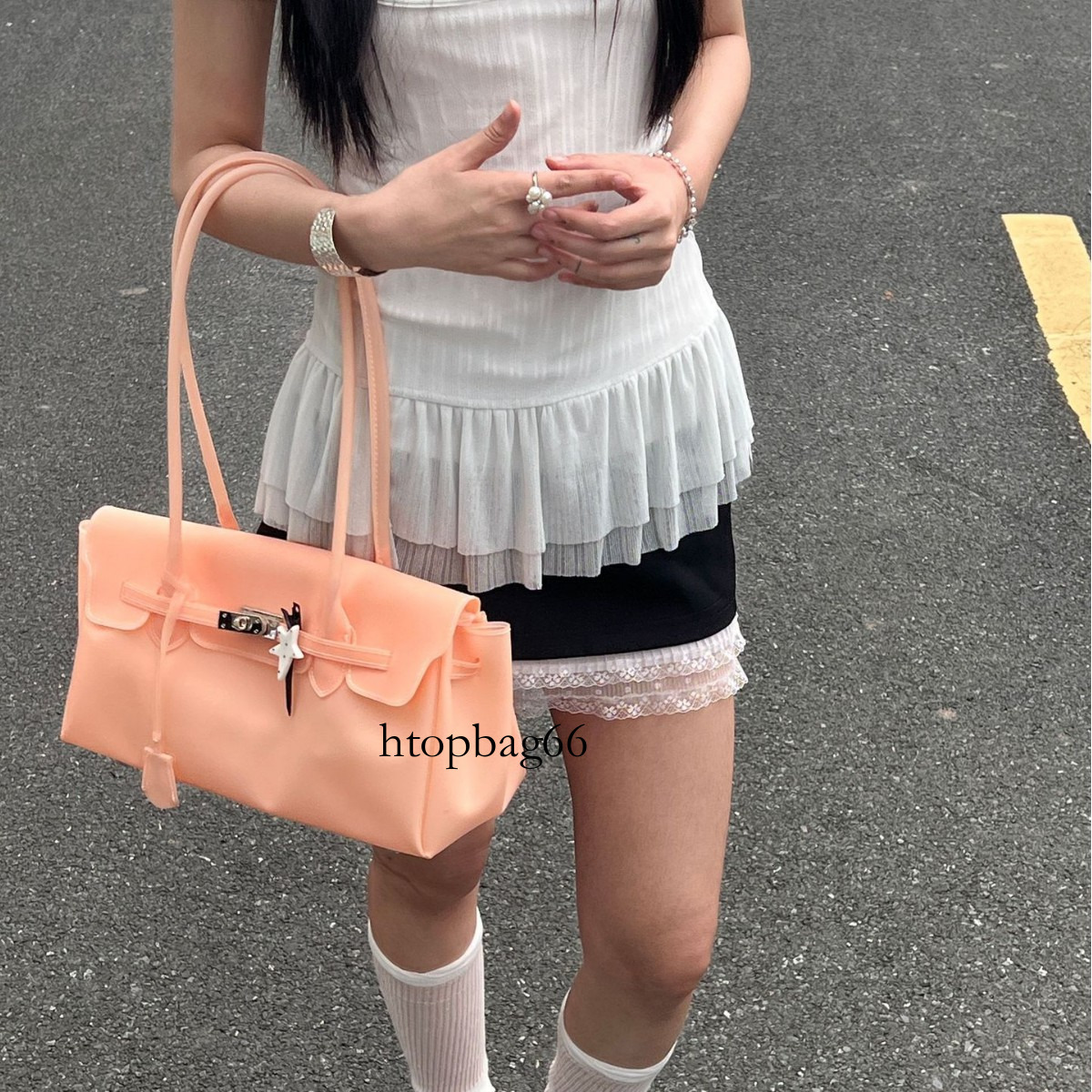 Horizontal Jelly series 26 new summer underarm bag, same style as kiiikiii jelly tote bag