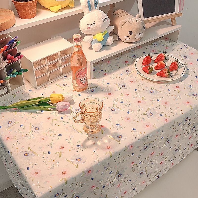 YL-38710 Custom plaid floral tablecloth, velvet desk cloth, suitable for street vendors, backdrop for dining tables and coffee tables.