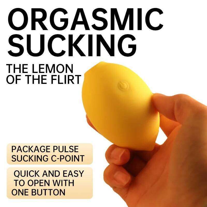 Lemon Egg Clit Licking Sucking Female Vibrator Sex G-Spot Massager Supplies Vibrating Masturbator J260525