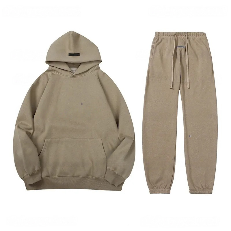 Designer EE two-piece set Men Hoodie Man Sweatshirts Designer high quality Hoodies Pants Set Jogger Women Classic Sweats Trend Pullover Fashion SS Tra