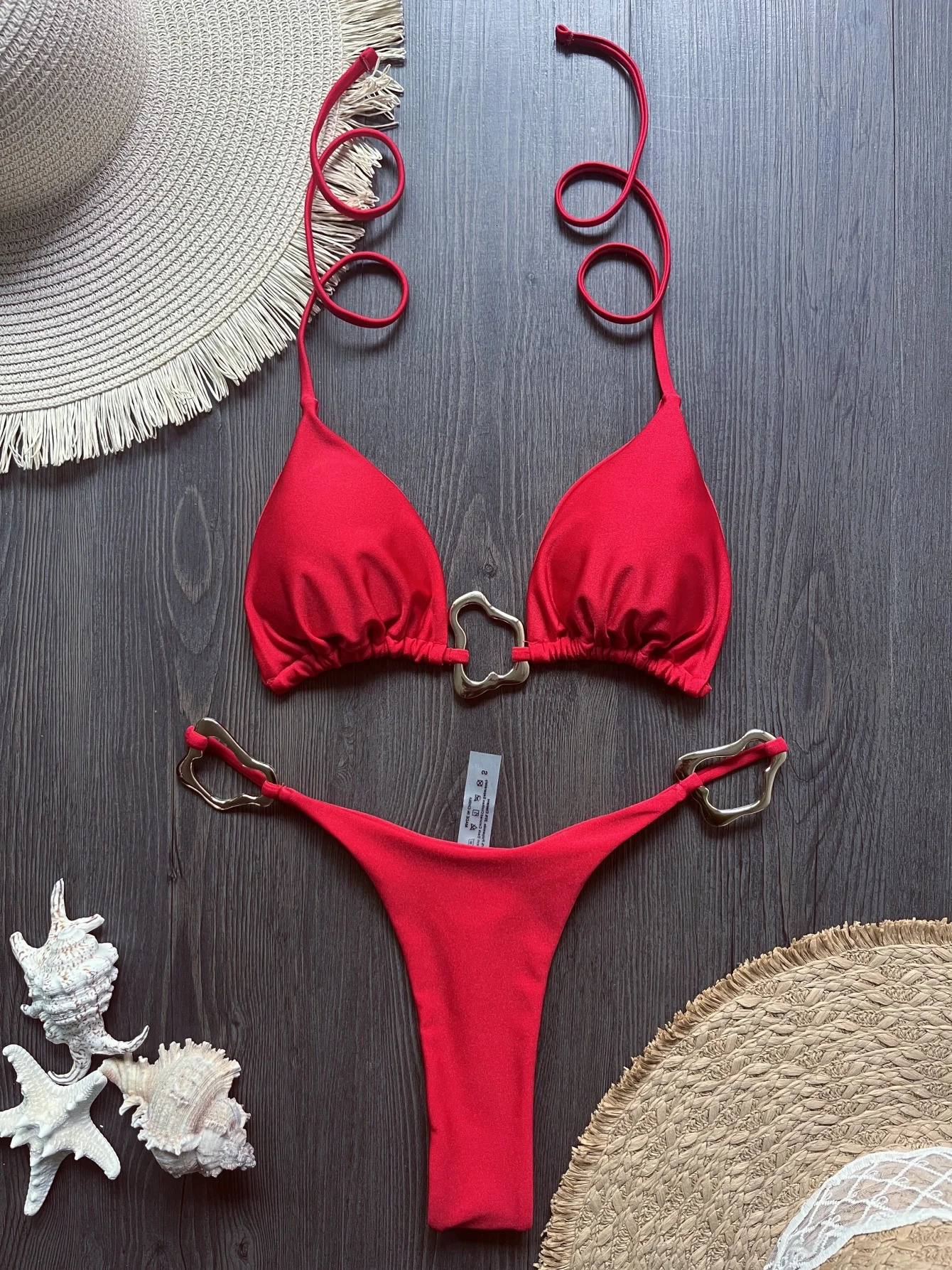 Sexy Halter Micro Bikini 2026 Women Swimsuit Solid Swimwear Thong Bikinis Set Brazilian Beach Wear Bathing Suit Biquini Female y260615 - view 4