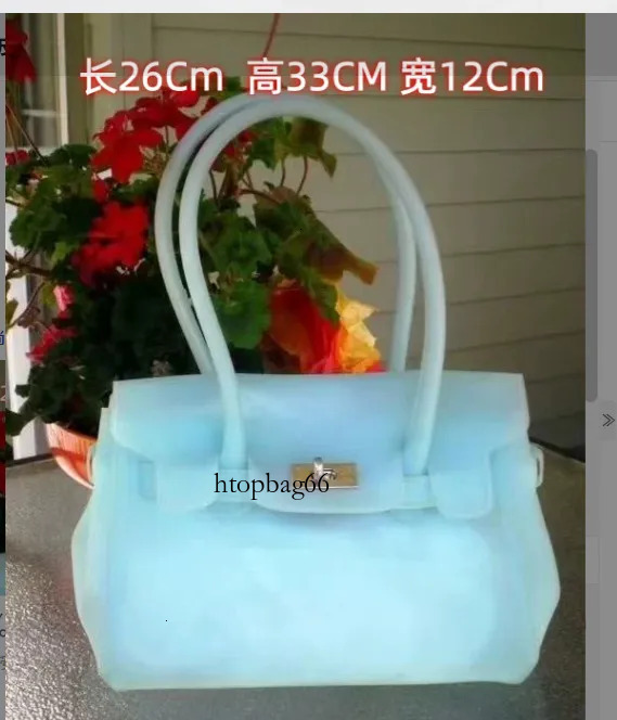 2026 same style jelly new summer commuter tote fashionable transparent large capacity underarm bag for women 26*33*12cm