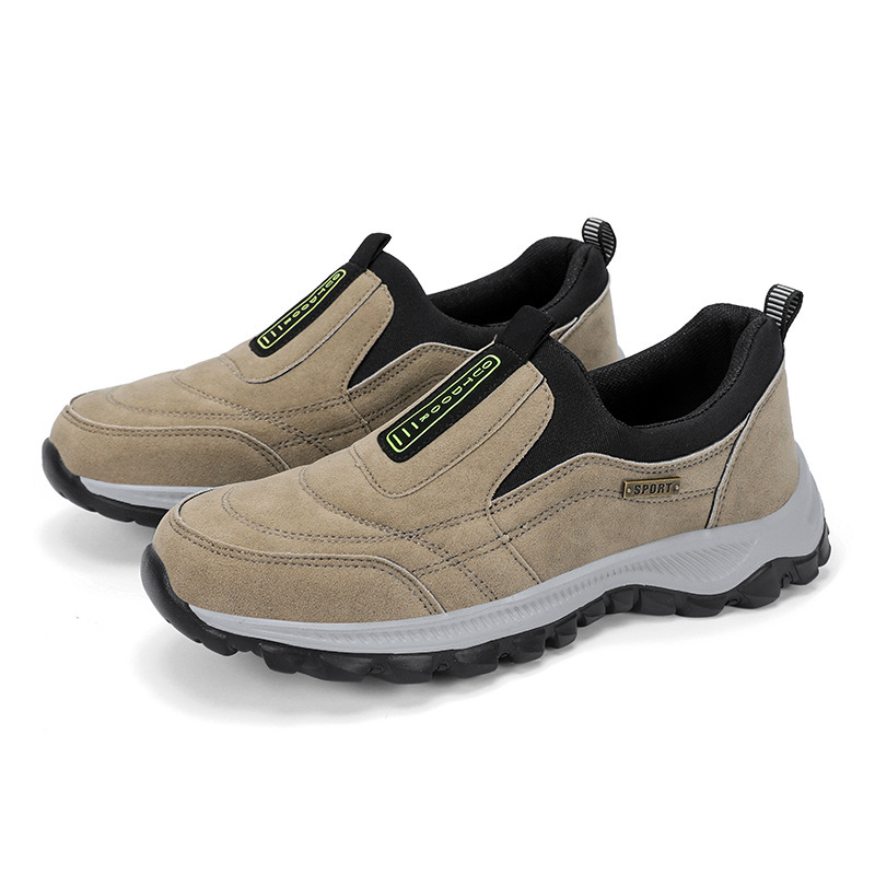 Men's Big Size Slip-On Shoes Unisex Couple Outdoor Hiking Running Casual Shoes