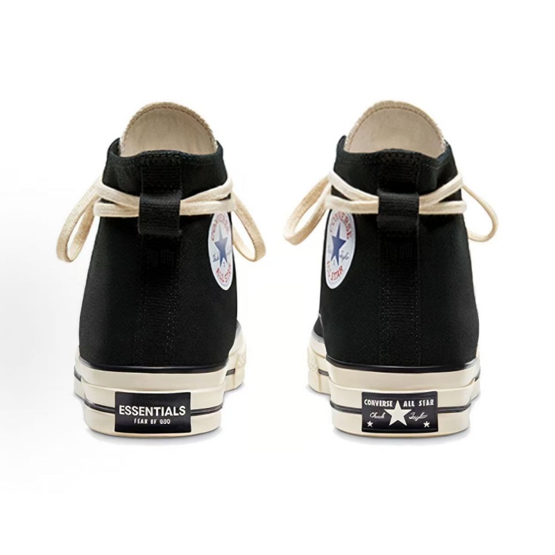 Fear of God Essentials x Converse Chuck 70 High Top Canvas Shoes Black Unisex Men Women Casual Sneakers Comfortable Durable Versatile Daily Street Fas - view 5