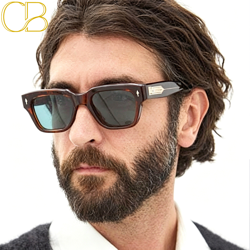 JJMMM Fellini Acetate sunglasses for men Luxury Designer handmade Ladies Street Photo Eye Protection UV400 can be carved Cat Eye Optical Thick Brand T