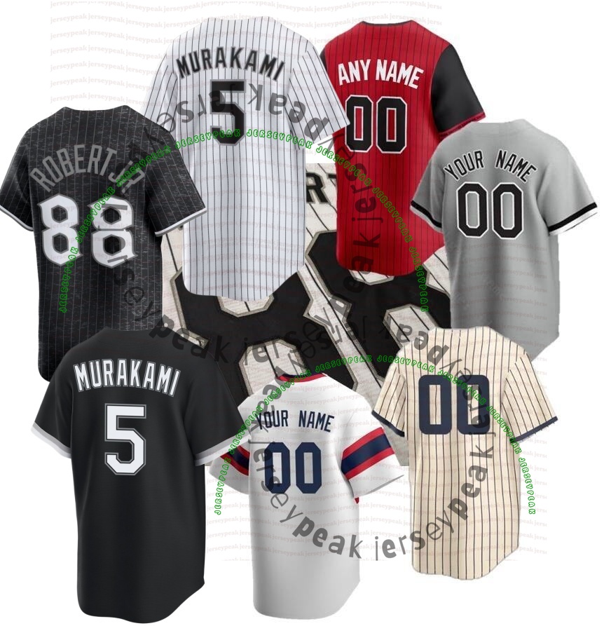 chicago Baseball Jersey Munetaka Murakami Colson Montgomery Lenyn Sosa Luis Robert Jr Paul Konerko Andrew Benintendi Andrew Vaughn Tim Anderson Baseba