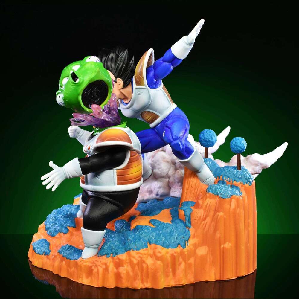 21cm/8.26in Anime Dragon Ball Z Vegeta vs Guldo DBZ Ginyu Force Action Figure Statue Collection Model Toy Gift 26L0526