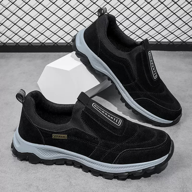 Men's Big Size Slip-On Shoes Unisex Couple Outdoor Hiking Running Casual Shoes