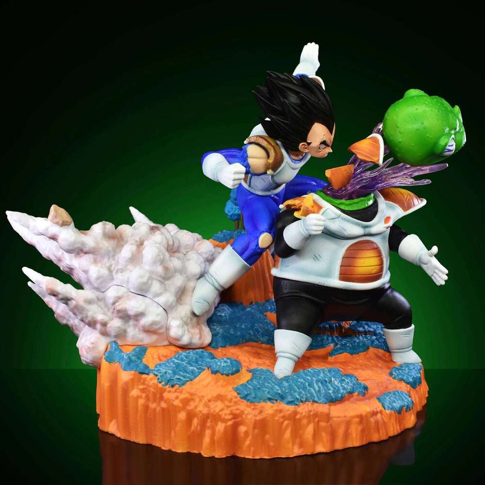 21cm/8.26in Anime Dragon Ball Z Vegeta vs Guldo DBZ Ginyu Force Action Figure Statue Collection Model Toy Gift 26L0526