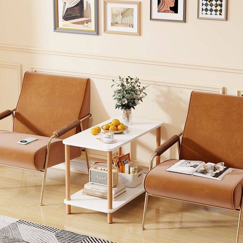 R05262 Modern minimalist solid wood small coffee table, suitable for living room and home use, sofa side table.