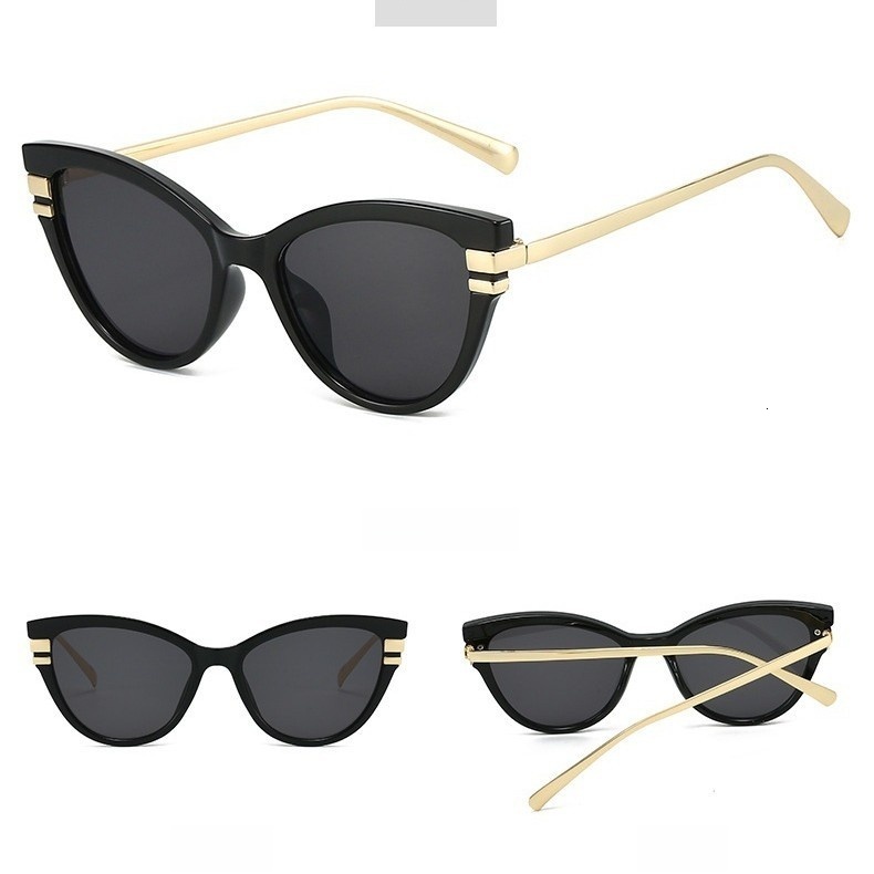 Retro Fashion Cat-Eye Women, Trendy Versatile That Enhance Facial Designer Sunglasses Features And Make The Face Appear Smaller, Sun Protection Sungla - view 4