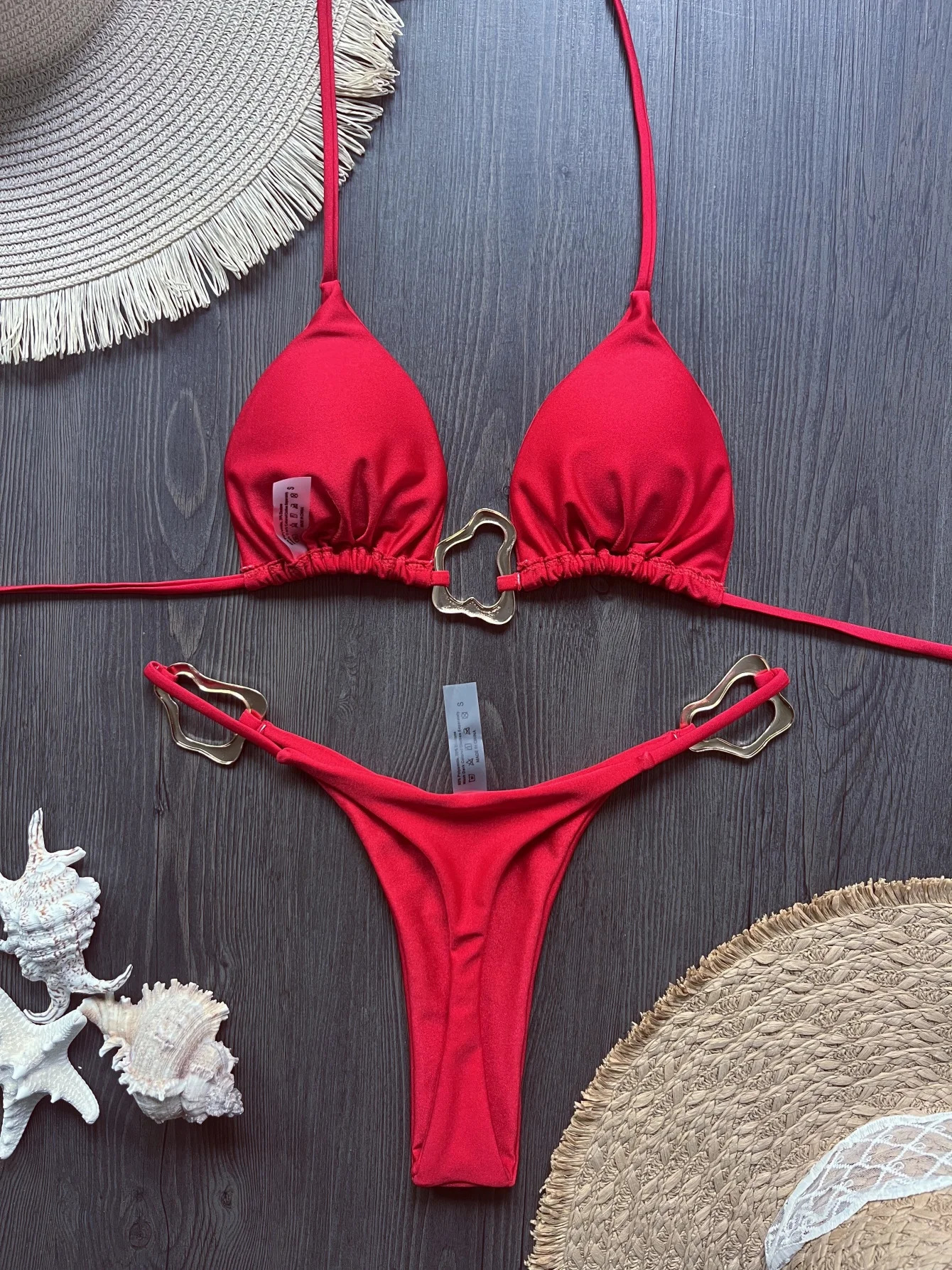 Sexy Halter Micro Bikini 2026 Women Swimsuit Solid Swimwear Thong Bikinis Set Brazilian Beach Wear Bathing Suit Biquini Female y260615 - view 3